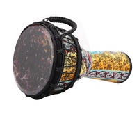 Usine en gros tambour africain en fibre de carbone PVC instrument de percussion 12 pouces tambour à main professionnel