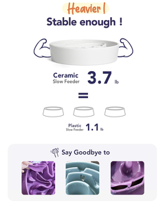 Wholesale Slow Dog & <b>Cat</b> Pet Feeding Bowl with Non-skid Silicone Mat Plastic Food Grade Slow <b>Feeder</b> - Product Image 3