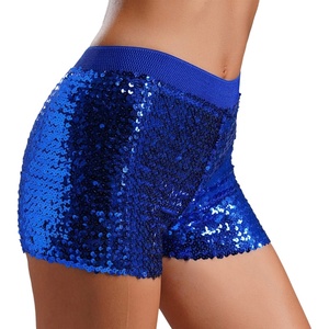 Pantalones cortos elásticos de pierna recta para mujer, pantalones calientes para Pole Jazz Dance Music Dancing Party Stage Performance Night Out - Product Image 4