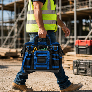 Bolsa de Herramientas para Electricista, Técnico de HVAC, Fontanero, Base Rígida, Abertura Superior Ancha, Múltiples Bolsillos, Fabricación OEM, Venta al Por Mayor Personalizada - Product Image 5