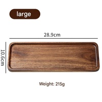 Plateau de service rétro en bois écologique pour le thé, les fruits, les légumes, le pain, les desserts, les gâteaux, vaisselle pour la maison