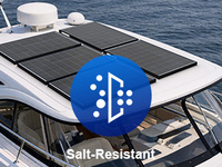 Panneau solaire monocristallin haute efficacité 100W, module PV, chargeur pour camping-car, bateau, station d'alimentation
