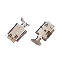 Coque en tôle intégrée articulée USB Type-C mâle, pliable, avec blindage EMI, couvercle métallique estampé pour prise USB-C