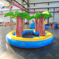Piscine gonflable WINSUN en PVC imperméable, ignifuge, personnalisable, pour enfants et adultes, idéale pour les aires de jeux extérieures, motif cocotier