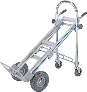 Chariot pliant Hanak R14 avec roues à frein en caoutchouc, chariot à main <span class=keywords><strong>convertible</strong></span>, capacité de 440 lb, chariot à main en aluminium, chariot 3 en 1 - Product Image 3