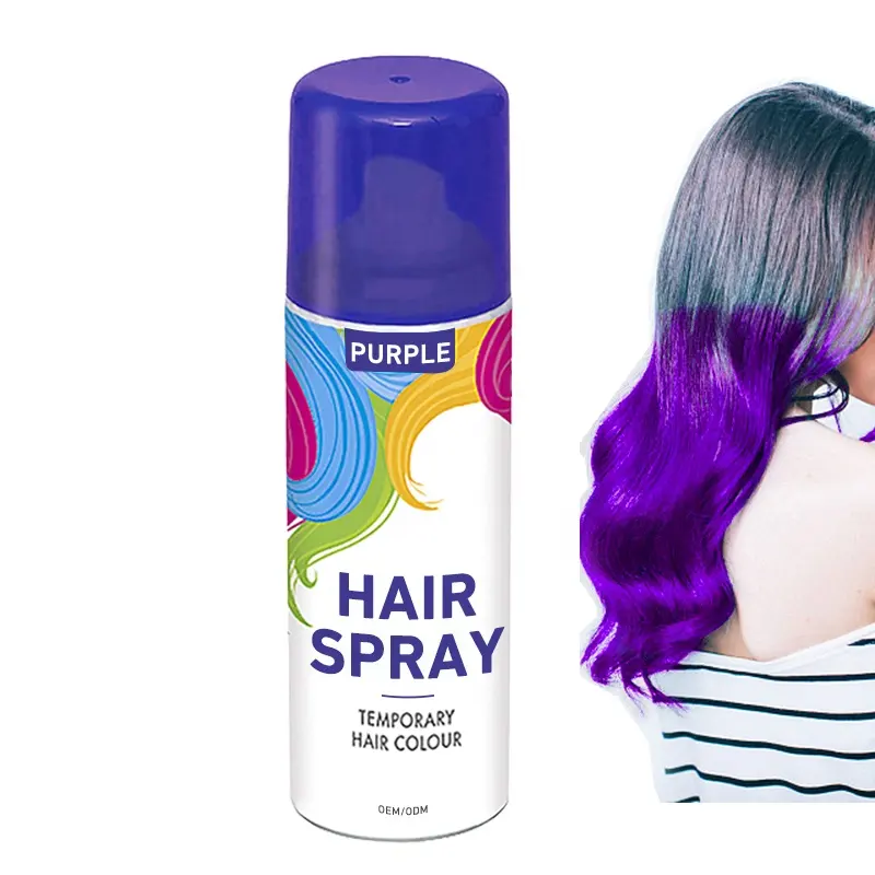 Spray For Hair Colour 150ml New Arrival Glitter Grey Black Continuous Hair Color Spray