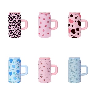 Colorful 16oz 304 Stainless Steel Tumbler <strong>With</strong> <strong>Handle</strong> Sublimated Blank Water Bottle for Travel 16 oz Outdoor Coke <strong>Can</strong> - Product Image 6