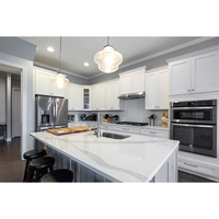 Meubles de cuisine sur mesure de luxe en laque, îlot d'évier, design de meubles de cuisine, armoire de cuisine moderne