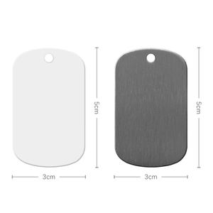 Diy Blank Sublimation <b>Dog</b> <b>Tag</b> Necklace Stainless Steel Custom Pet <b>Name</b> ID Pet <b>Tags</b> Heat Press Promotion Gift - Product Image 3