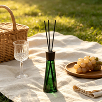 Diffuseur d'ambiance intérieur en verre, parfum bois, sans flamme, sans alcool, aromathérapie longue durée