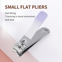 Ensemble de manucure en acier à haute teneur en carbone 4 pièces avec coupe-ongles à lame incurvée, ouverture large de la mâchoire, coupe-ongles pour les doigts et les orteils pour les soins des bébés