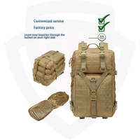 DoubleSafe Nouveau design Voyage en plein air 36-56L Imperméable Oxford Polyester Doublure Durable Sac à dos tactique