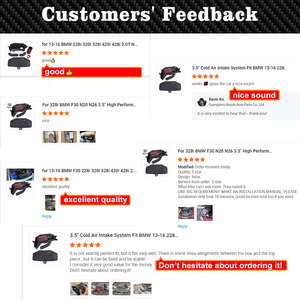 Per BMW F30 2013-2016 228i 320i 420i 428i 2.0T N20 N26 sistema di aspirazione aria fredda <span class=keywords><strong>3</strong></span>.5' - Product Image 3