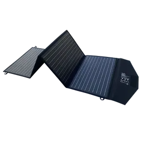 لوحة طاقة شمسية GDJ قابلة للنقل 150 وات 18 فولت 156 مم مقاومة للماء شحن سريع جداً قابلة للطي للتخييم والأنشطة الخارجية لوحة طاقة شمسية