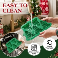 SILIKOLOVE Moule à gâteau en silicone de qualité alimentaire sans BPA, forme d'arbre de Noël à 5 cavités, personnalisable, LFGB Platinum