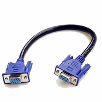 Harnes kabel tampilan 3 + 2 VGA kecepatan tinggi untuk Monitor 24 inci koneksi PC transmisi sinyal Video tahan lama