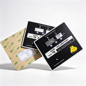 Autocollant de clavier à membrane pour incubateur d'œufs OEM personnalisé, avec adhésif 3M, pour PC, PET, sérigraphie, fenêtre d'affichage et ventilation - Product Image 1