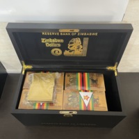 Billets de banque polymères imperméables de haute qualité pour collection, billet de banque en or imperméable du Zimbabwe
