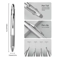 Stylo professionnel 5-en-1 Nail Art pour la peinture dessin sculpture strass et pierre précieuse cristal métal brosse outil