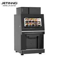 Machine à café expresso Jetinno JL26B-ES4C avec écran tactile de 14 pouces et réservoir de poudre instantanée de 3 L