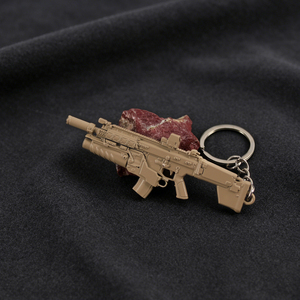 Portachiavi in Metallo Call of Duty SCAR-L Edizione Granata Rossa, Figurina Decorativa in Miniatura da 9CM, Prezzo all'Ingrosso - Product Image 3