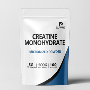 Plantis Bulk クレアチン モノハイドレート パウダー 500g 高純度 筋力 サプリメント - Product Image 1
