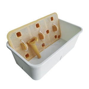 Maison Jardin Balcon Extérieur Intérieur Rotin Fleur Légumes Culture Rectangle Blanc PP Plastique <span class=keywords><strong>Terre</strong></span> Plante boîte - Product Image 6