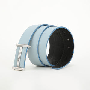 Ceintures en cuir à boucle en acier formelle pour hommes de luxe de haute qualité personnalisable réglable facile à utiliser - Product Image 1