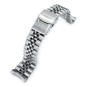Correa de Reloj de Acero Inoxidable 316L de Cinco Eslabones, Diseño Personalizado OEM, Resistente y Sólida, 22mm, Tipo Jubilee, para Relojes - Product Image 2