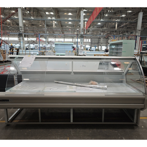 Supermarket Fresh Meat Display Refrigerator Deli Freezer Seafood <strong>Fish</strong> <strong>Counter</strong> Display Chiller Fridge - Product Image 1