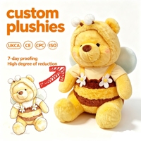 Jouet en peluche mignon certifié EN71 ASTM CPC, OEM ODM, poupée en peluche personnalisée, coton PP, jouet en peluche personnalisé, dessin animé doux