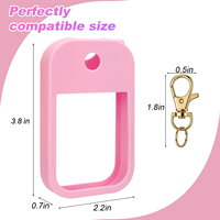 Étui en silicone pour la maison compatible avec le spray désinfectant pour les mains Touchland, étui protecteur porte-clés, vaporisateur de puissance, brume lumineuse, écologique