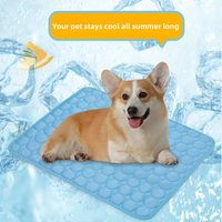 Coussin de voyage moderne pliable en coton, résistant aux UV, écologique, rafraîchissant instantané, rempli de gel, lavable, multi-tailles, pour chiens et chats, usage intérieur, été