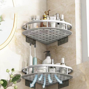 Nouvelle conception, ne permet pas d'économiser l'eau, étagère d'angle pour salle de bain, étagère d'angle pour salle de bain, porte-shampoing, accessoires de <span class=keywords><strong>WC</strong></span>, étagère de rangement pour cuisine - Product Image 5