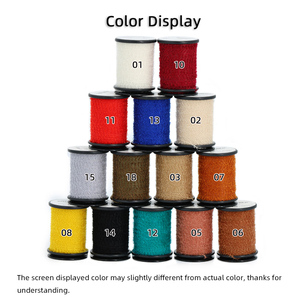 Ligne de doublage de matériel de fixation de mouche de chenille de 14 couleurs pour la pêche à la mouche sèche et humide de <span class=keywords><strong>nymphe</strong></span> Scuds matériel de corps de leurre de pêche à la mouche de truite - Product Image 3