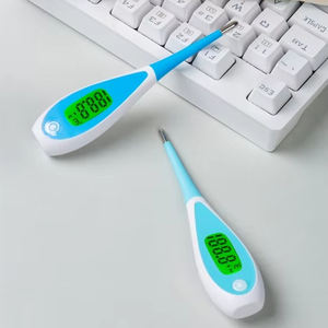 Thermomètre numérique rectal clinique en forme <span class=keywords><strong>de</strong></span> goutte d'eau étanche bébé soins santé corps <span class=keywords><strong>fièvre</strong></span> thermomètre électrique pour bras - Product Image 4