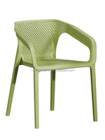 2023 Offres Spéciales extérieur meubles en plastique chaise de loisirs nordique simple creux fauteuil extérieur en plastique chaise de salle à manger