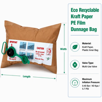 Sac de calage en papier kraft haute résistance et écologique pour la protection des conteneurs de marchandises