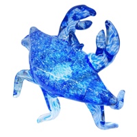 Granchio animale di vetro soffiato a mano cristallo arte figurina decorazione della stanza dei bambini pesce Gobe decorazione regalo di originalità