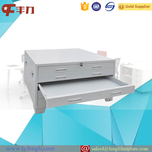 5-Drawer Foldable Modern Steel Map File Cabinet for Warehouse & Workshop Office Drawings Storage - Product Image 3