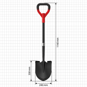 Set di 2 Attrezzi da Giardino 2-in-1: Vanga Dentellata e Sega <span class=keywords><strong>per</strong></span> Radici con Manico in TPR <span class=keywords><strong>per</strong></span> Terreni Duri e Radici Robuste - Product Image 5