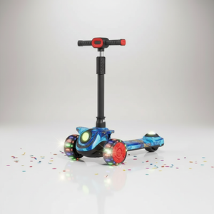 Patineta Plegable para Niños, Modelo 2026, para Exteriores, de 3 a 8 Años, <span class=keywords><strong>con</strong></span> Función Antideslizante y Luces Musicales - Product Image 3