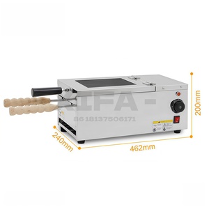 Máquina para Hornear Pasteles de Chimenea de Acero Inoxidable <span class=keywords><strong>con</strong></span> 8 Rodillos, Sistema de Horneado Automático Kurtos Kalacs, 100 Pasteles por Hora para Uso Comercial - Product Image 2