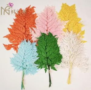 يوننان محفوظ من الجلد الأخضر أوراق السرخس-زهور بالجملة ، بدون صيانة أوراق الشجر الحرفية ديي - Product Image 2