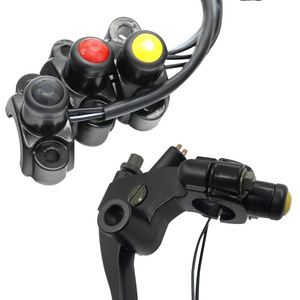 Interruptor de montaje en espejo para motocicleta Mochi con botón rojo, amarillo y azul, resistente al agua, para modificación de vehículos todoterreno - Product Image 2