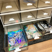 Yu-gi-oh boîte de rangement de cartes, boîte à cartes magique pokémon PTCG tiroir transparent grande capacité étui à cartes personnalisation en gros