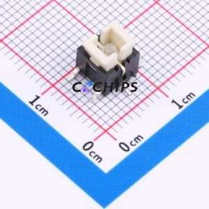 TS6672TP CL Tactile Switch SMD-6P,6x6mm Switch ( Operating Force: 2.5N )( Mounting Type: Vertical Mount )( Switch Length: 6mm ) - Product Image 1