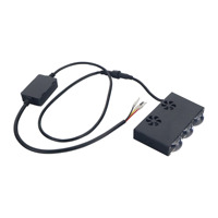 GOODZOOM Feux de conduite super lumineux pour grille, mini projecteurs antibrouillard, barre LED mince, faisceau Hi/Lo, blanc jaune pour camion et moto
