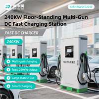 Nouvelle station de recharge DC sur pied KUNXIAORUN KXRN 1208 80 kW à double borne avec interfaces CCS/GB/Type1/Type2, entrée 200V-1000V