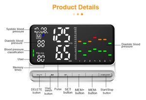 <span class=keywords><strong>Misuratore</strong></span> di <span class=keywords><strong>Pressione</strong></span> Sanguigna da Braccio, Sfigmomanometro <span class=keywords><strong>Digitale</strong></span>, Dispositivo per il Monitoraggio della <span class=keywords><strong>Pressione</strong></span> Arteriosa - Product Image 3